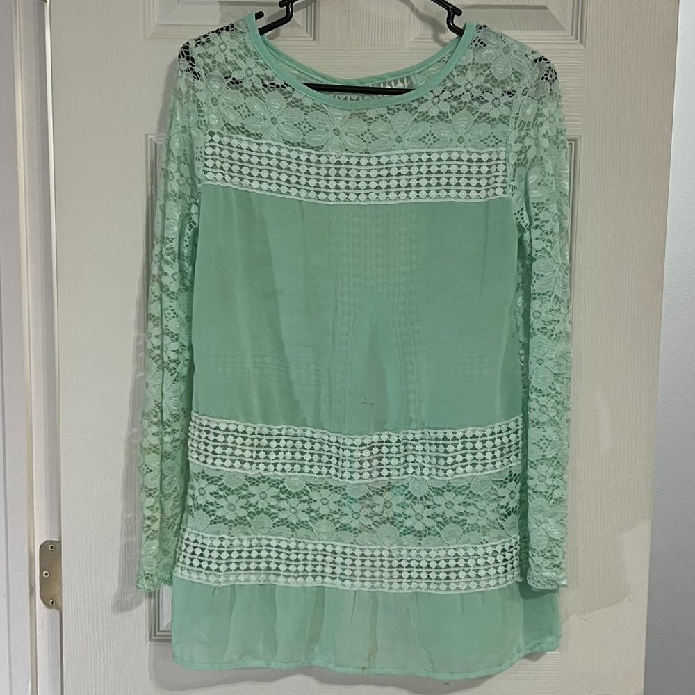 Long Sleeve Lace Top